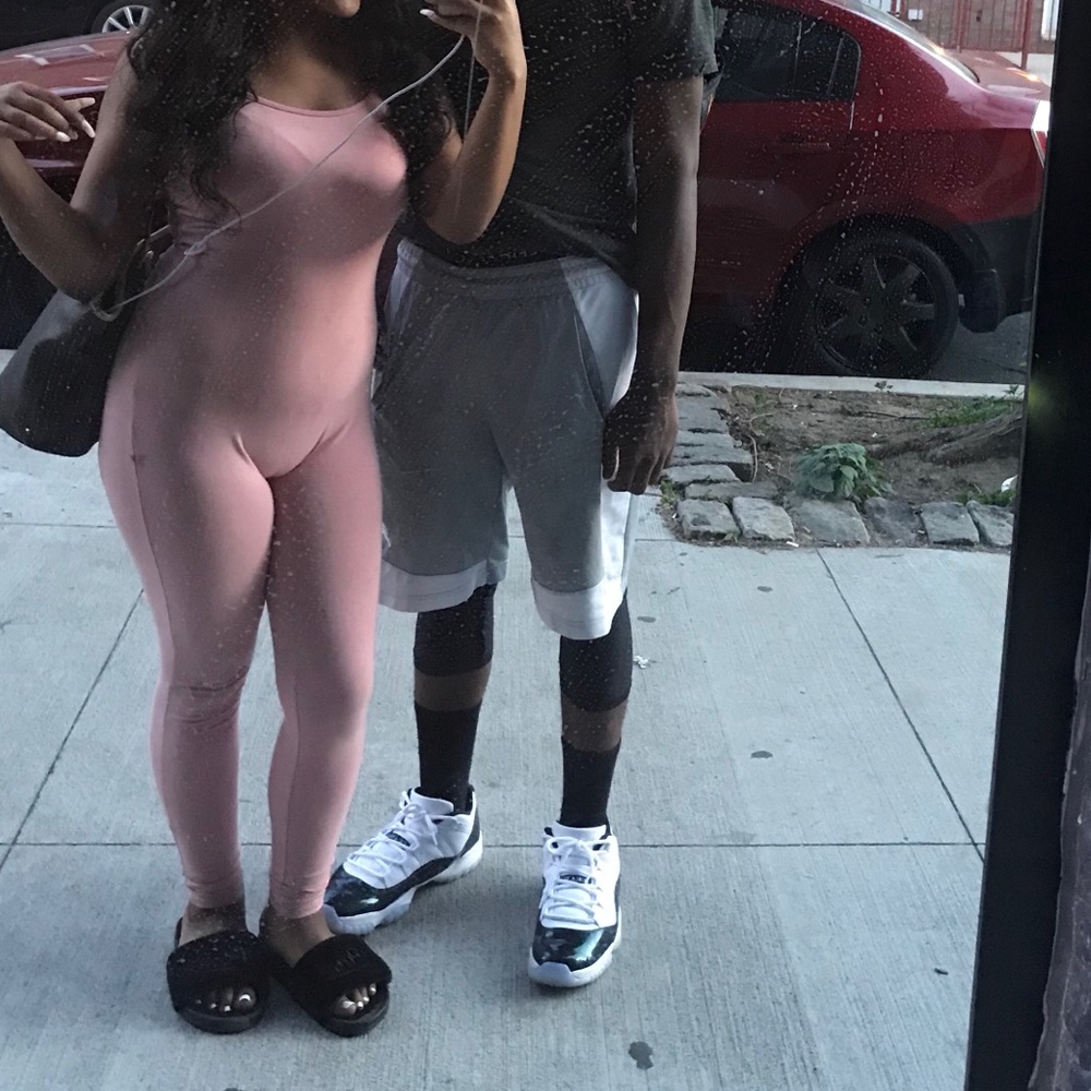 Pink one piece Body Suit